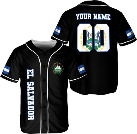 Parvii Personalized El Salvador Baseball Jersey - Proud El Salvador Shirt for Men