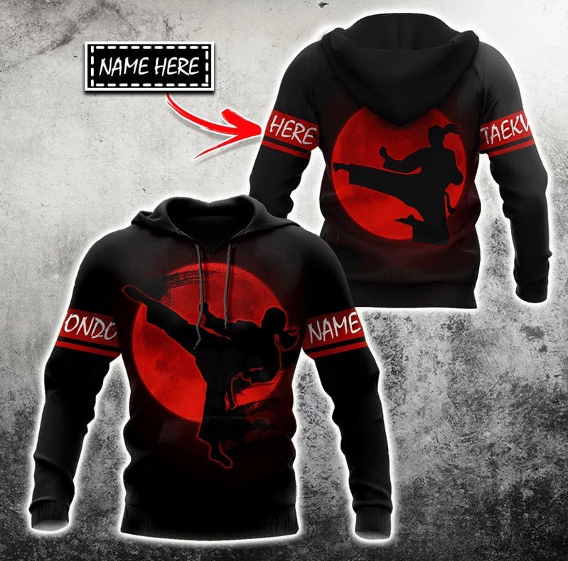 MAPrints Personalized Taekwondo 3D Shirt, Gift for Taekwondo Lover, Taewondo T-Shirts, Sweatshirt, Hoodie and Zip Hoodie