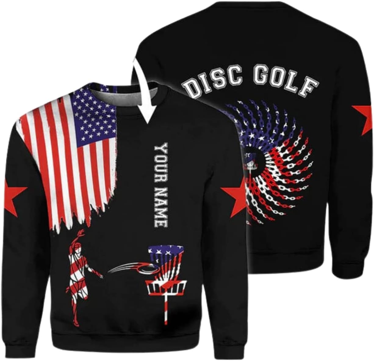 Personalized Disc Golf T-Shirt 3D All Over Printing S-5XL, Disc Golf Shirts for Men, Mens Disc Golf Tee Shirt