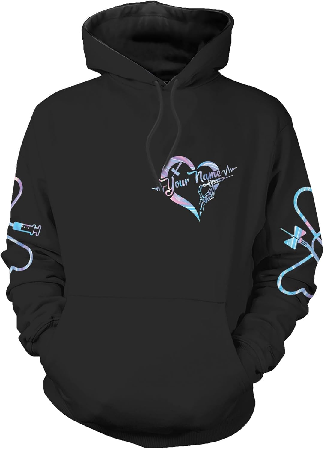 Personalized Name Phlebotomist Hoodie Gifts USA Phlebotomy Graduation Sweatshirt Hospital Zip Hoodie Nursing Emergency Shirt