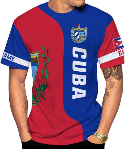 Ligthuy Personalized Name Cuba Shirt 3D, Cuban Tshirts for Men and Women, Cuba Flag Shirt, Sweatshirt, Hoodies, Zip Hoodies