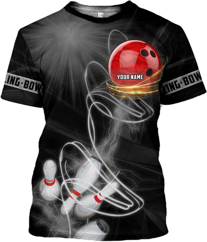 mostprints Personalized Name Bowling Shirts for Men & Women, Bowling Shirts for Team Bowling, Bowling Shirts Gift Unisex