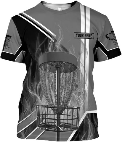Personalized Disc Golf T-Shirt 3D All Over Printing S-5XL, Disc Golf Shirts for Men, Mens Disc Golf Tee Shirt