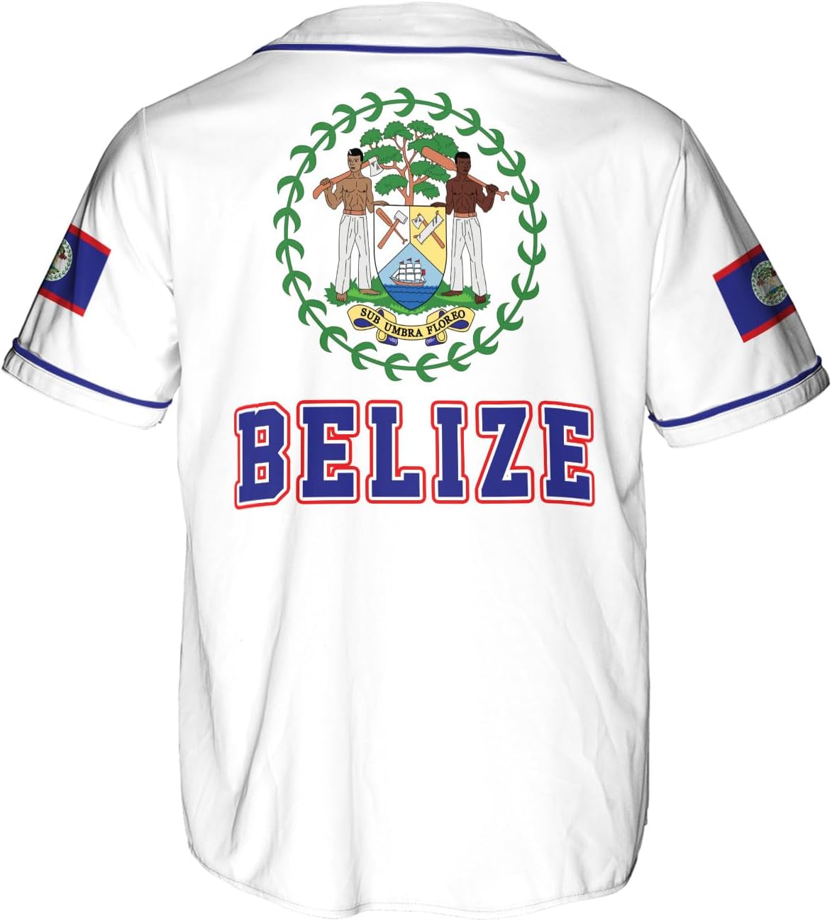 Personalized Belize Baseball Jersey Shirt, Belizean Flag Jersey, Belizean Pride Jersey for Men and Women
