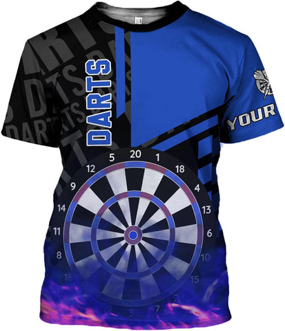 HomeDesign Personalized Dart Shirts, Darts Shirts for Men, Dart Jerseys for Teams, Dartboard Players Shirt Darts Board Gift
