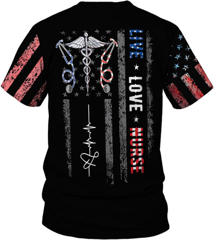 Custom Er Nurse Shirts for Women Future Nurse Shirt 3D Nursing Shirts for Nurses Emergency Nurse Shirt CNA Shirts CNA Shirt