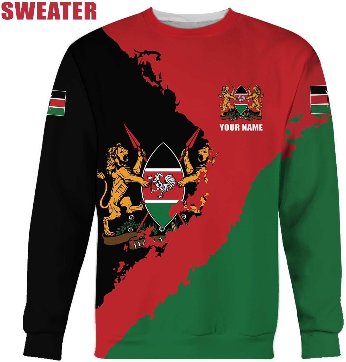 Personalized Kenya Flag 3D Shirts - Kenyan Pride Gift