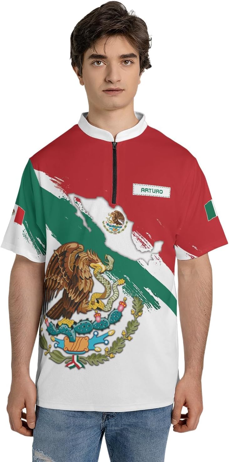 Mostprints Personalized Name Mexican Jersey Shirts for Men, Customized Mexico Shirts for Men, Mexico Shirts for Men, Women1