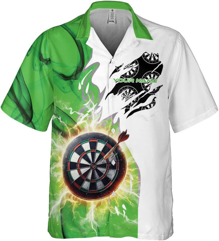 Personalized Name Darts 3D Hawaiian Shirt Unisex S-5XL Gift for Darts Player Dart Shirts for Men Custom Darts Shirts for Men