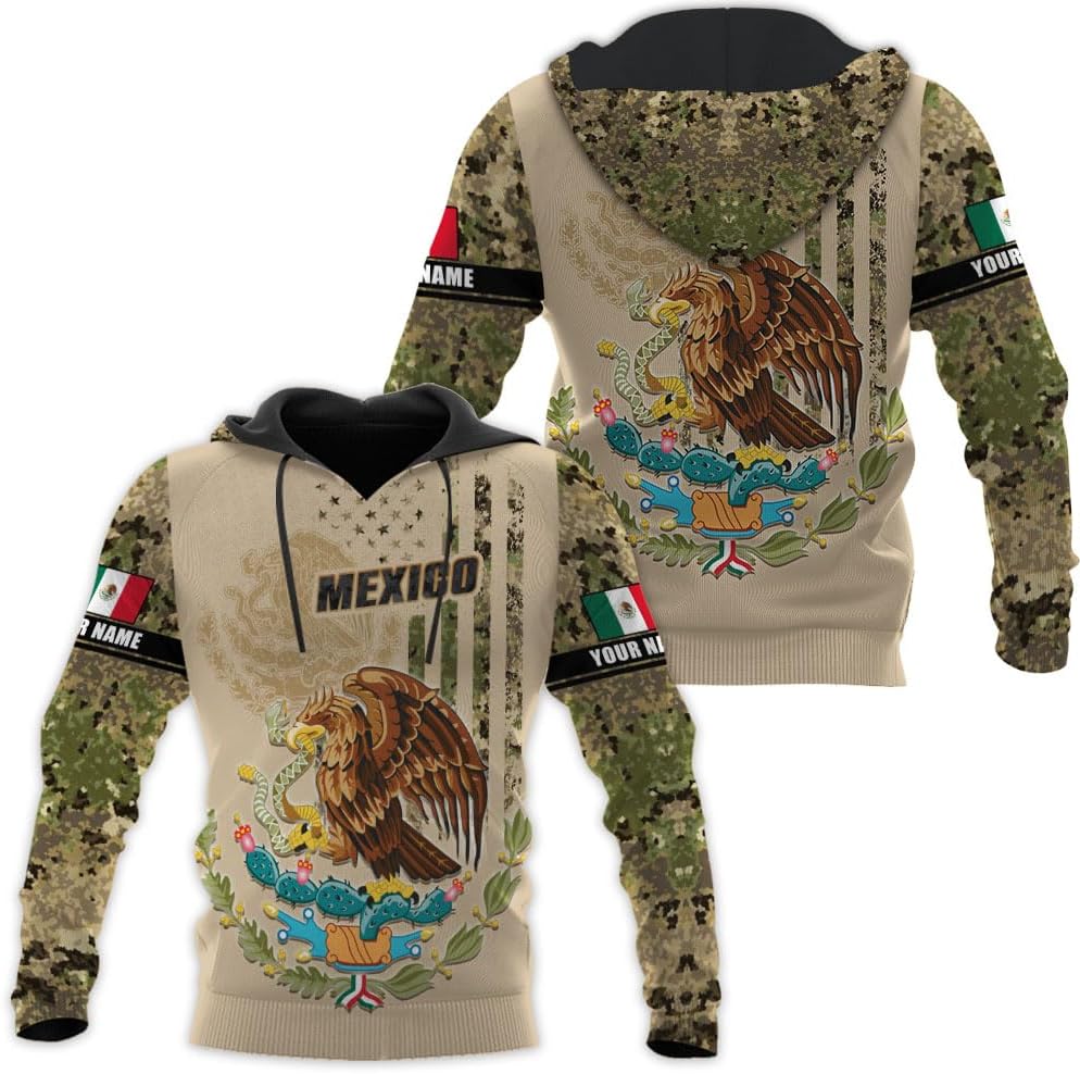 Personalized Mexico Shirts, Camisas De Mexico, Mexico Shirts for Men, Mexican Flag Jersey Shirt Mexico 3D Shirt (Style 5)