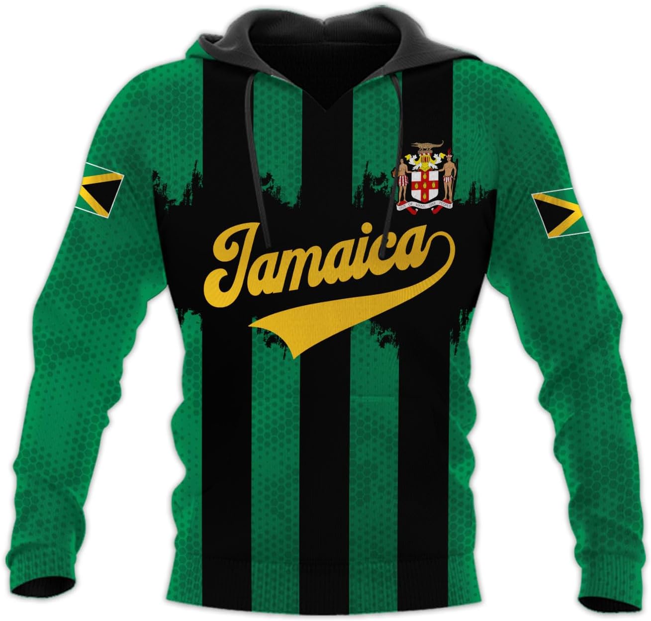 mostprints Personalized Jamaica Hoodie Camisa Jamaica Hoodies Jamaica Sweaters Shirts Men & Women Jamaican Pride Shirt Gifts