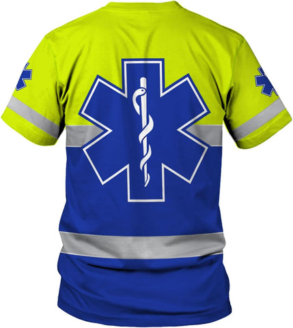 Podagree Personalized EMT Shirt, EMS Shirt, Customized EMS Shirts,EMT Paramedic Uniform Emergency Medical Technician Shirts