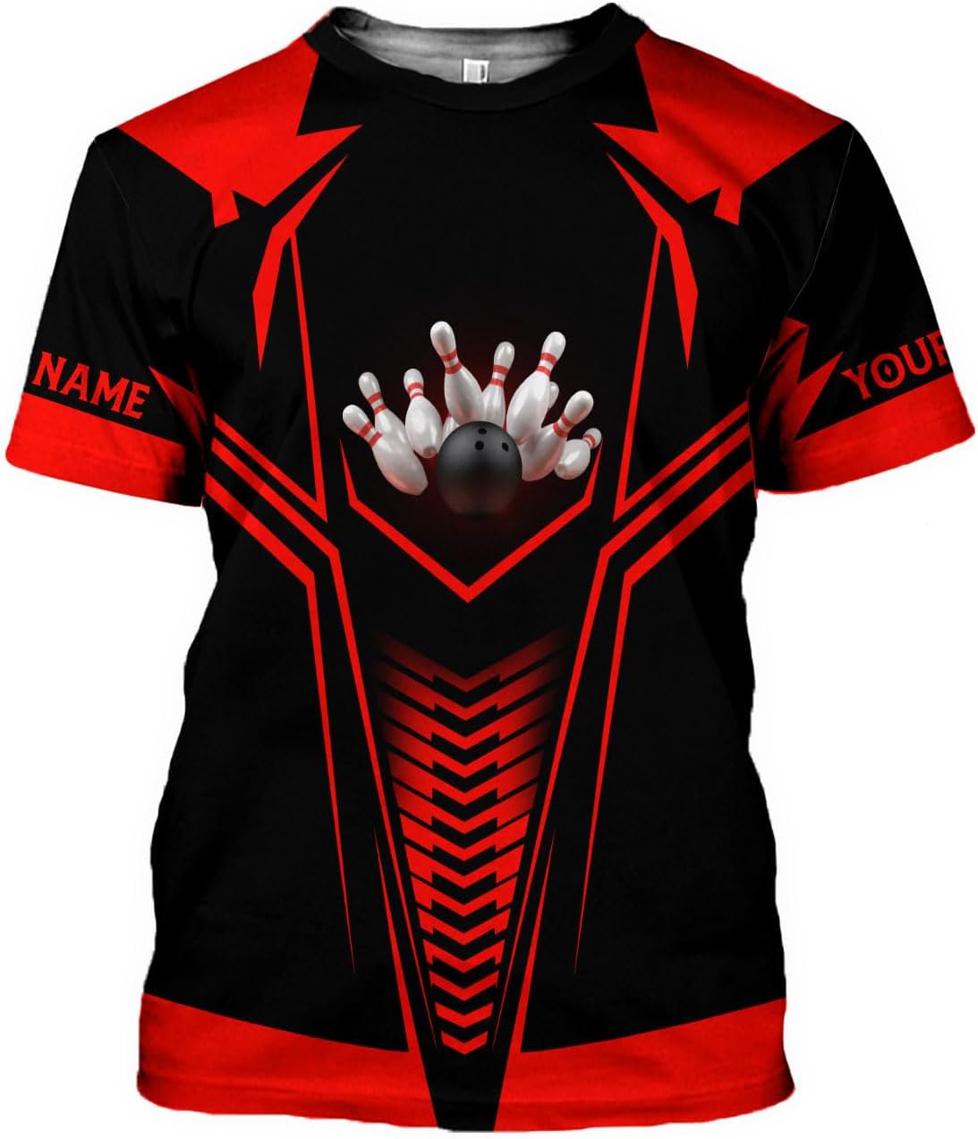 MoonArt Personalized Name Bowling Shirts for Men and Women 3D, Bowling Shirts for Team Bowling, Bowling Shirts Gift