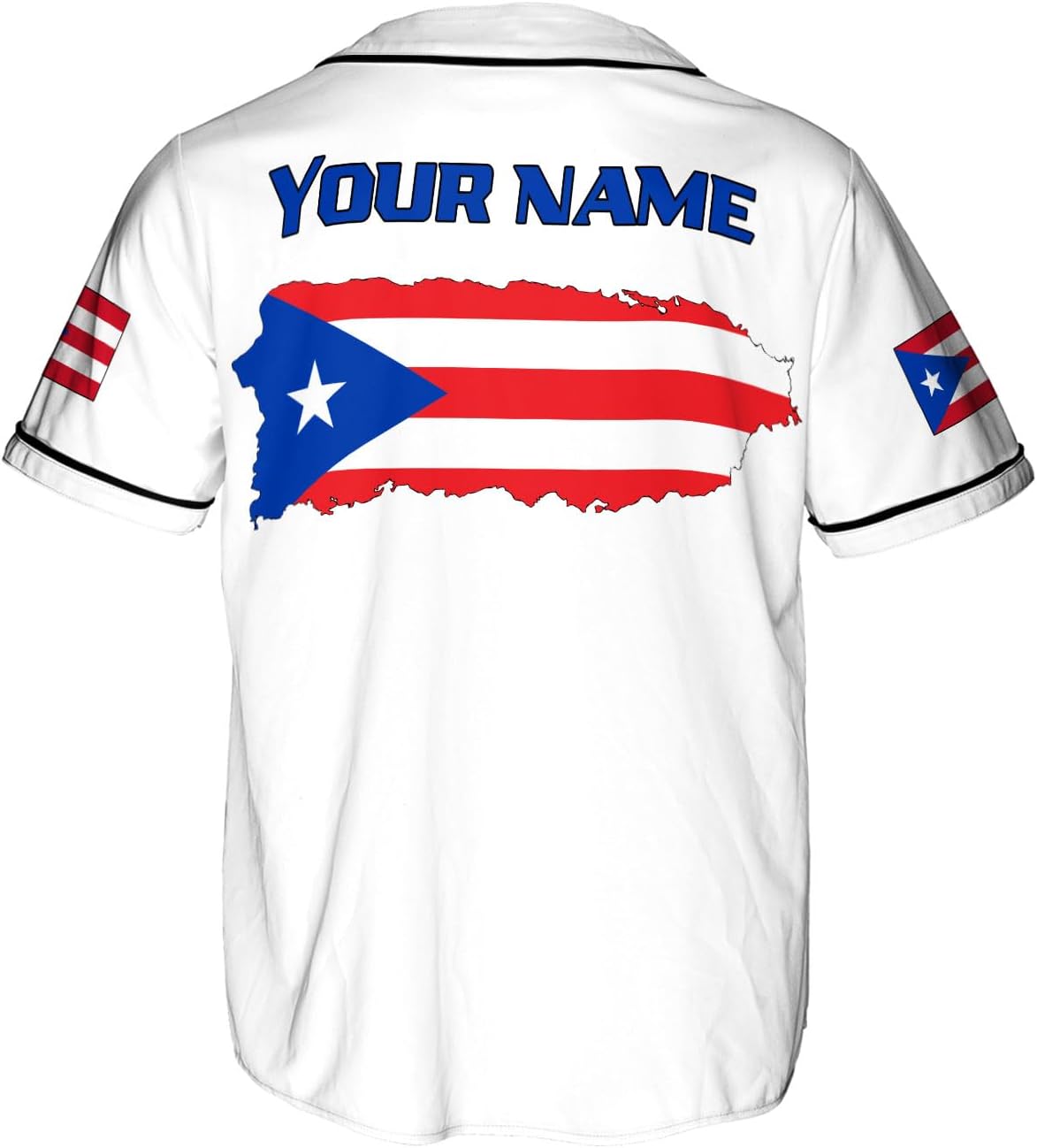 RoyalBro Personalized Puerto Rico Baseball Shirt - Custom Team Name, Puerto Rican Baseball Jersey for Men