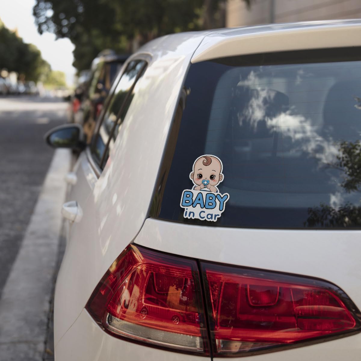 3 Pcs Blue Baby in Car Sticker Child in Car Sticker Baby in Car Safety Decal Kids on Board Stickers for Laptop Car Water Bottle Phone Case Hat Helmet Gifts 5"x5"