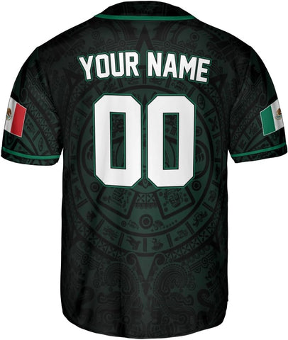 RoyalBro Personalized Mexico Baseball Jersey, Mexican Jersey for Men & Women, Mexican Flag Jersey, Mexico Shirt Camisa