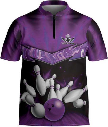 mostprints Personalized Bowling Jersey Gift 3D Custom Bowling Shirts for Team Name Bowl Bowler Shirt Unisex Cool Men Women
