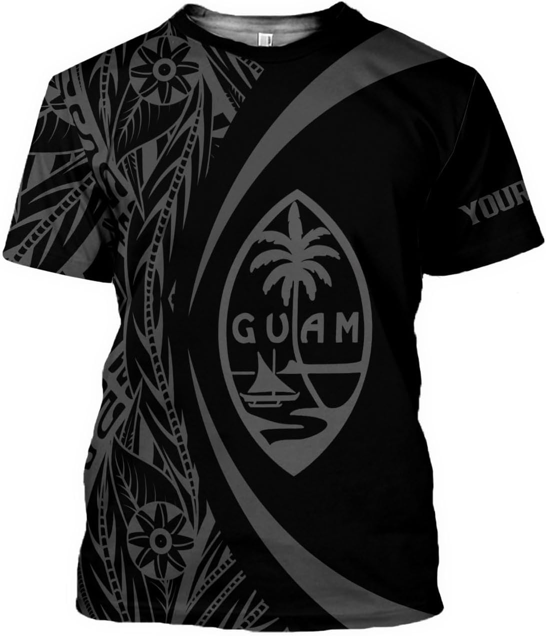 Vybonz Personalized Guam 3D Hoodie Guam Sweatshirt Guahan Zip Hoodie for Men Women Guahan Pride Shirt Guahan Guam Gifts Tee
