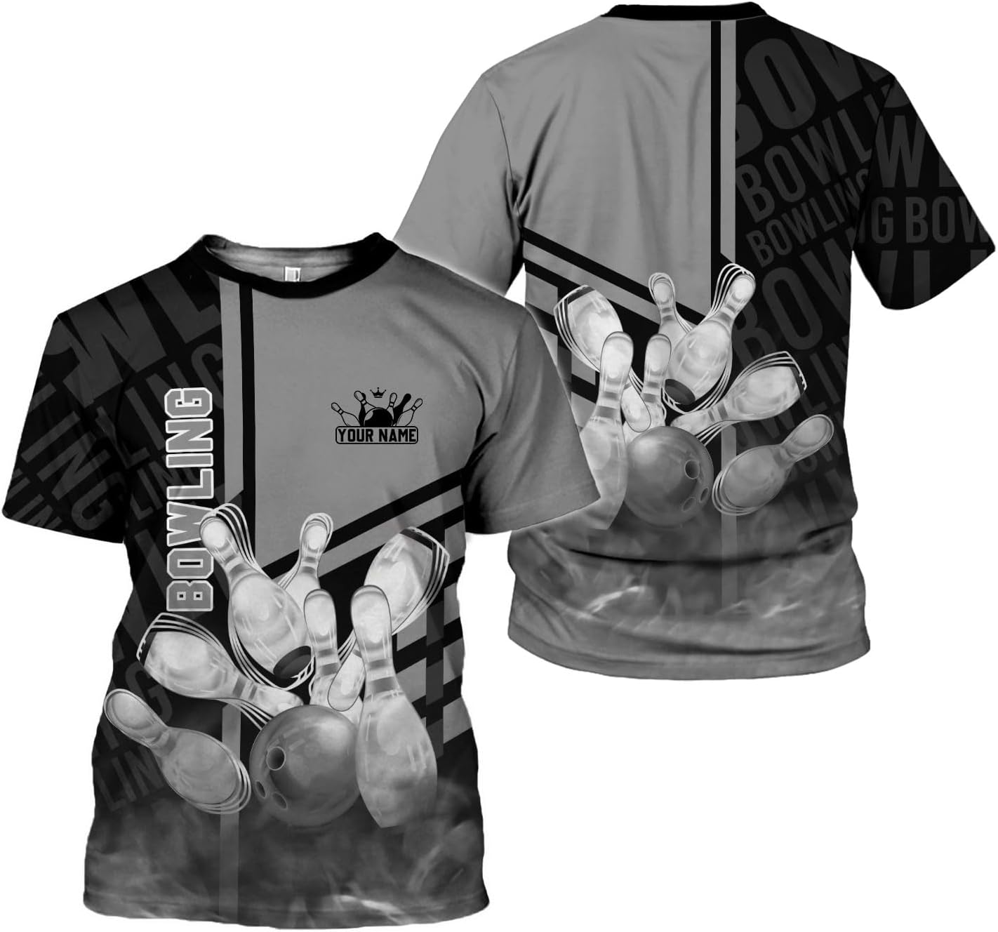 mostprints Personalized Name Bowling Shirts for Men & Women, Bowling Shirts for Team Bowling, Bowling Shirts Gift Unisex