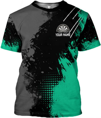Pretyprints Personalized Dart Shirts Men Women 3D Polo Custom Name Team Jersey Funny Dartboard Shirt S-5XL Gifts