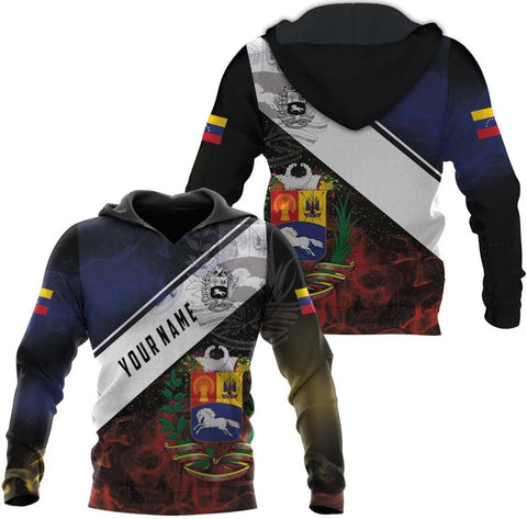 Personalized Name Venezuela Shirt, Flag Venezuelan Pride Roots T-Shirt, Sweatshirt, Zip Hoodies Gift for Men and Women