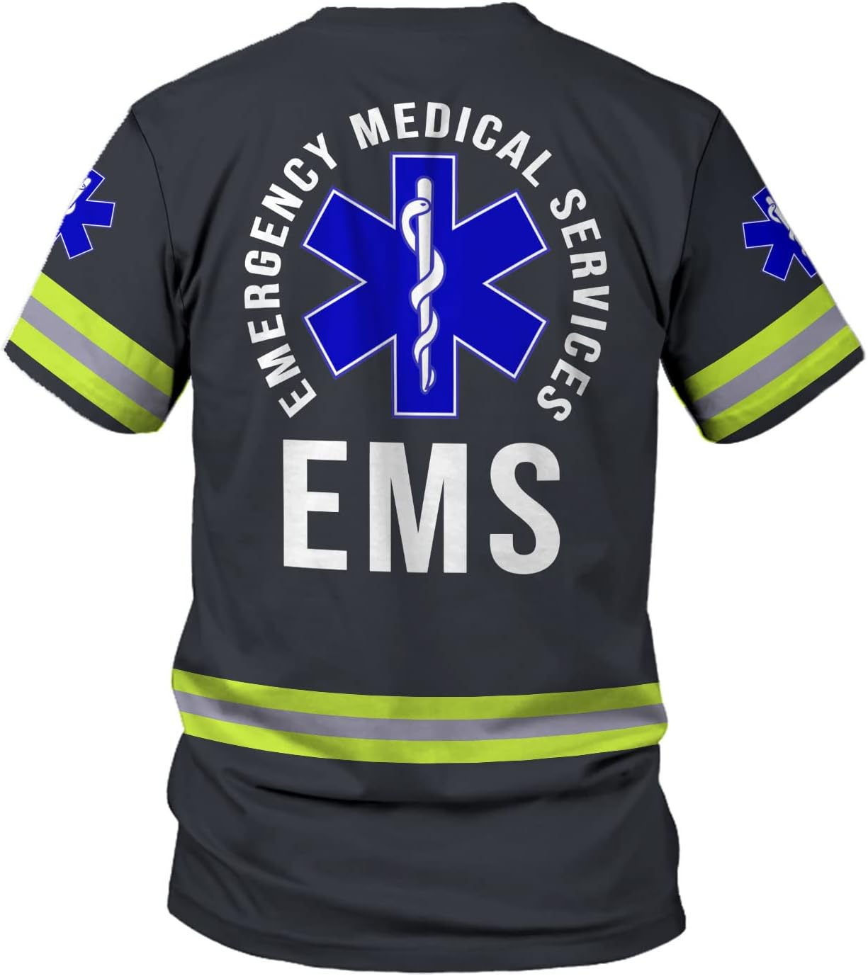 Vybonz Personalized Emergency Medical Technician, Custom Name Tshirt 3D EMT Shirts Paramedic Unisex Tshirts 3D for Men Women