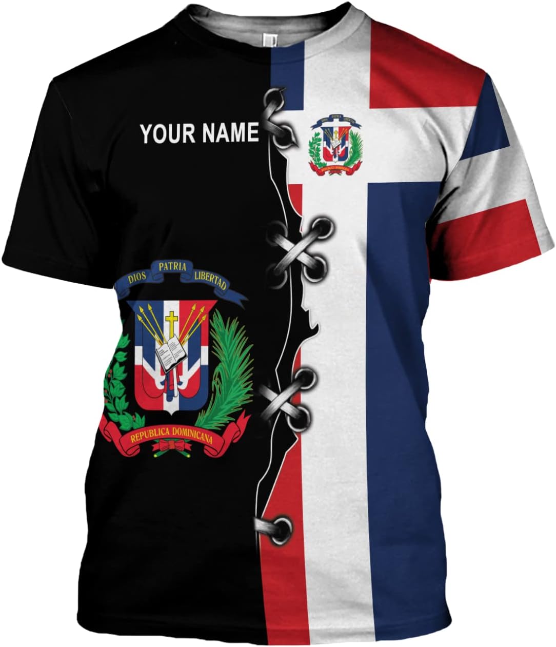 Vybonz Personalized Dominican Republic Shirts 3D, Republica Dominicana Tshirt, Dominican Republic Flag Shirt
