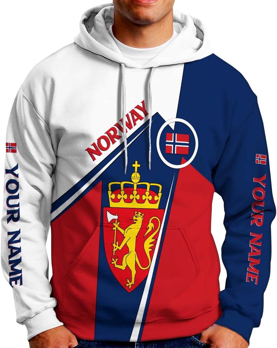 Personalized Norway Shirts, Norway Flag Pride T-Shirt, Norwegian Shirt for Men, Norway Short Sleeves T-Shirt S-5XL (NW 9)