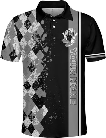 Intenprints Custom 3D Bowling Polo Shirts Personalized Jersey Men Women Team Name Unisex Bowling Shirt Jerseys
