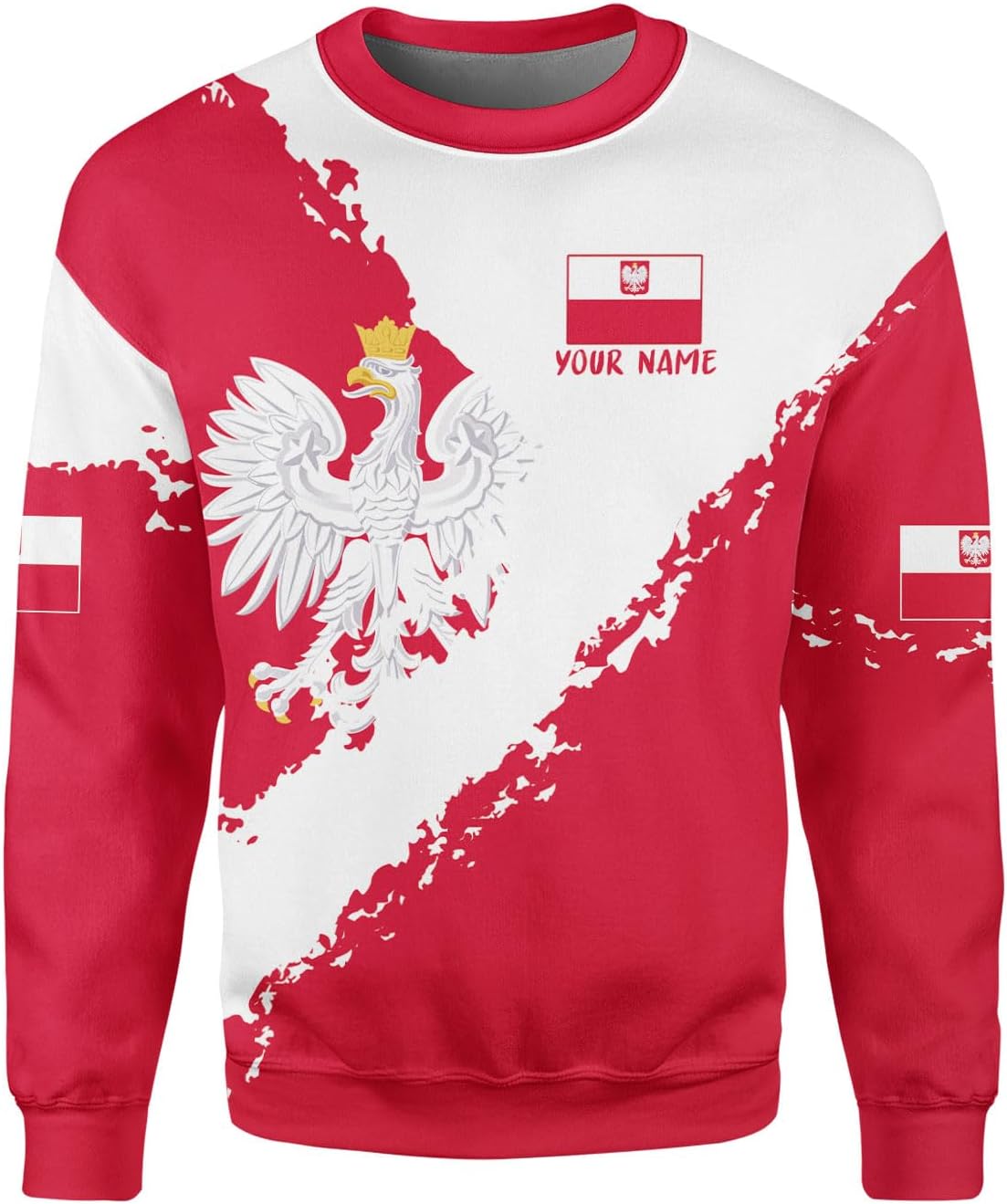 Vybonz Personalized Poland Hoodie Women & Men 3D, Poland Pride Shirt Polish Eagle