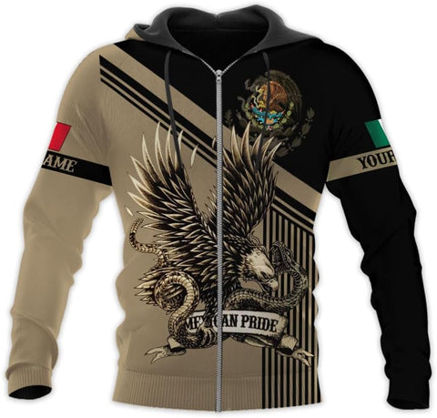 RoyalBro Personalized Mexico Shirts, Camisas De Mexico, Mexico Shirts for Men, Mexican Flag Jersey Shirt Mexico 3D Shirt