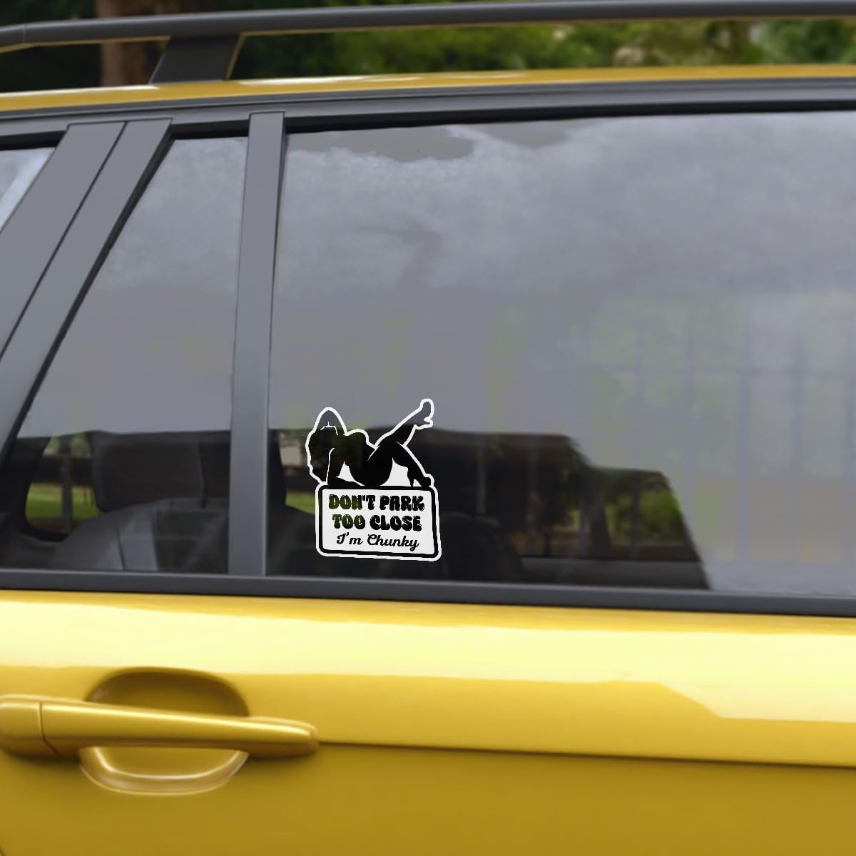 3 Pcs Don't Park Too Close I'm Chunky Sticker, Dont Park Too Close Im Chunky Car Sticker, Don't Park Too Close I'm Chunky Car Decal Funny Chunky Stickers for Car Truck Laptop Phone Helmet 5" (C1)