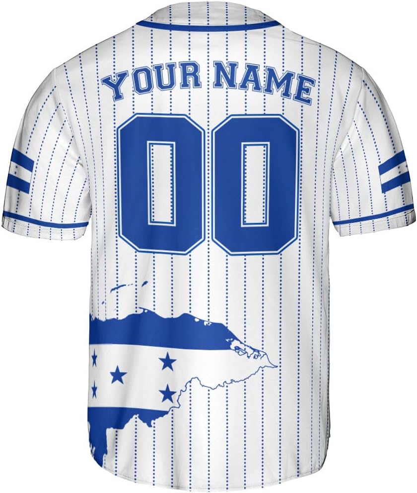 AOVL Personalized Honduras Baseball Jersey Shirt, Honduras Jersey for Men and Women, Jersey Honduras, Camisa Honduras Hombre