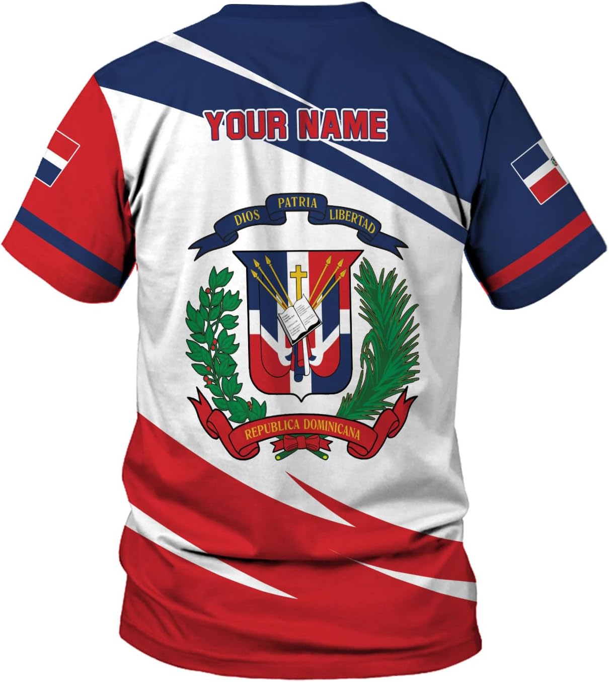 MoonArt Personalized Dominican Republic Shirts 3D, Republica Dominicana Tshirt, Gift Dominican Republic Flag Proud T Shirt