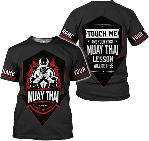 MAPrints Personalized Name Boxing Hoodies, Muay Thai Pride Sweatshirt