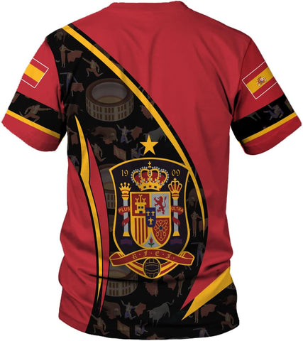 Personalized Spain Shirt Spain Spanish Flag Espana Souvenir T-Shirt, Espana Shirts, Spain Spanish Flag Tshirt, España Shirt