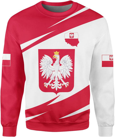 Vybonz Personalized Poland Hoodie Women & Men 3D, Poland Pride Shirt Polish Eagle
