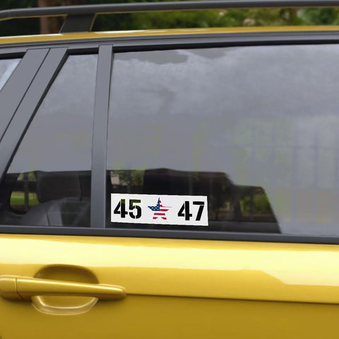 (3pcs) 45 47 Trump 2024 Decal Bumper, Trump 45 47 Decal, Sticker Die-Cut Waterproof Vinyl Sticker for Laptop Water Bottle Phone Window Helmet Decal Gifts 5