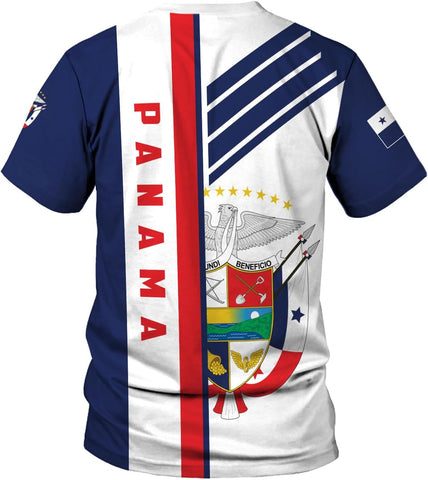 Mostprints Personalized Panama Shirt 3D, Panama Camisa Shirt, Panamanian Flag Pride Shirts Panama Hombres Camisa Men Women