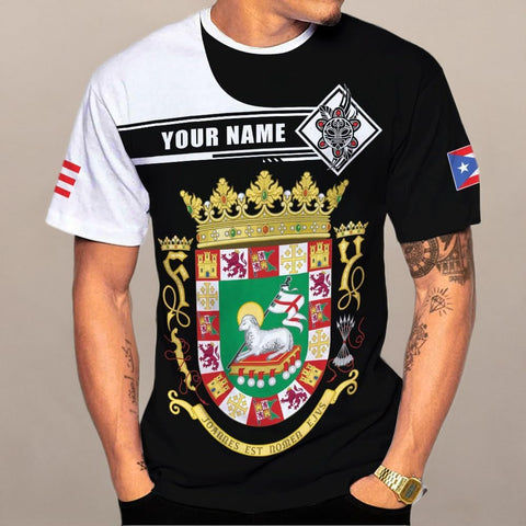 Mostefy Personalized Name Puerto Rico Shirt, Customized Puerto Rico Shirts for Men and Women, Puerto Rico Flag T-Shirt3