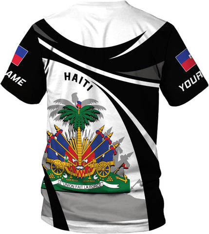 Mostprints Personalized Haiti Shirt 3D, Haitians Flag Pride Shirt, Haiti Shirts for Men & Women, Haitian Pride Tshirt S-5XL