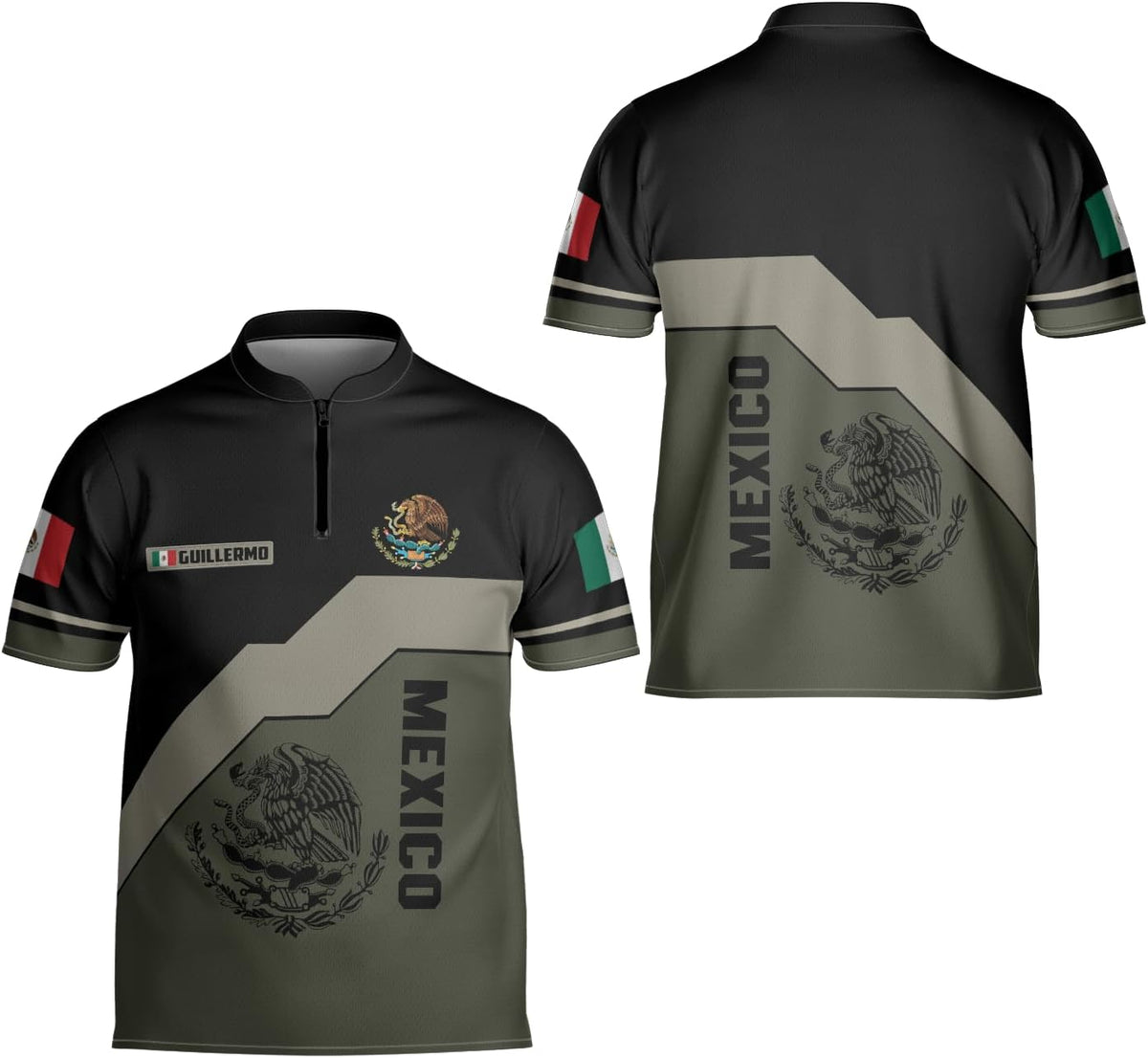 Mostprints Personalized Name Mexican Jersey Shirts for Men, Customized Mexico Shirts for Men, Mexico Shirts for Men, Women