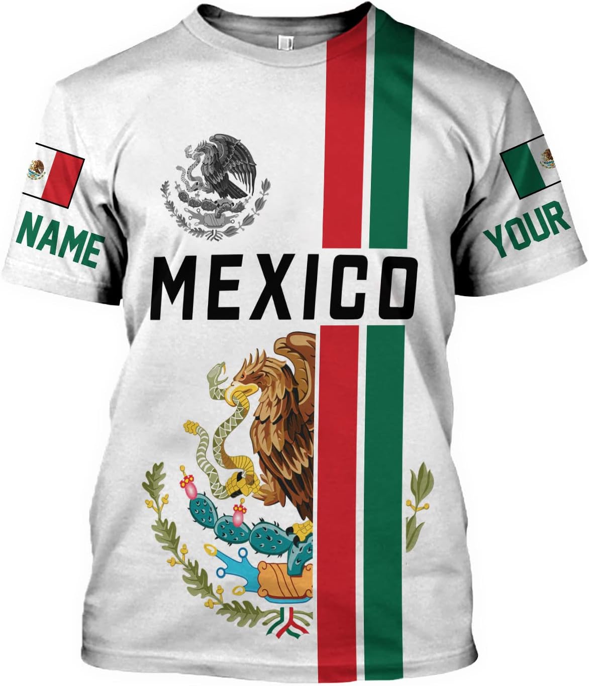 Paniprints Personalized Name Mexican Shirts for Men, Customized Mexico Shirts for Men, Mexico Shirts for Women Mexico Shirt