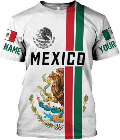 Paniprints Personalized Name Mexican Shirts for Men, Customized Mexico Shirts for Men, Mexico Shirts for Women Mexico Shirt