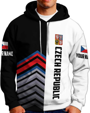 Personalized Czech 3D Shirts, Czechoslovakian T-Shirts, Czech Republic Flag Pride Shirt Unisex, Gifts for Czechs (CZ 6)