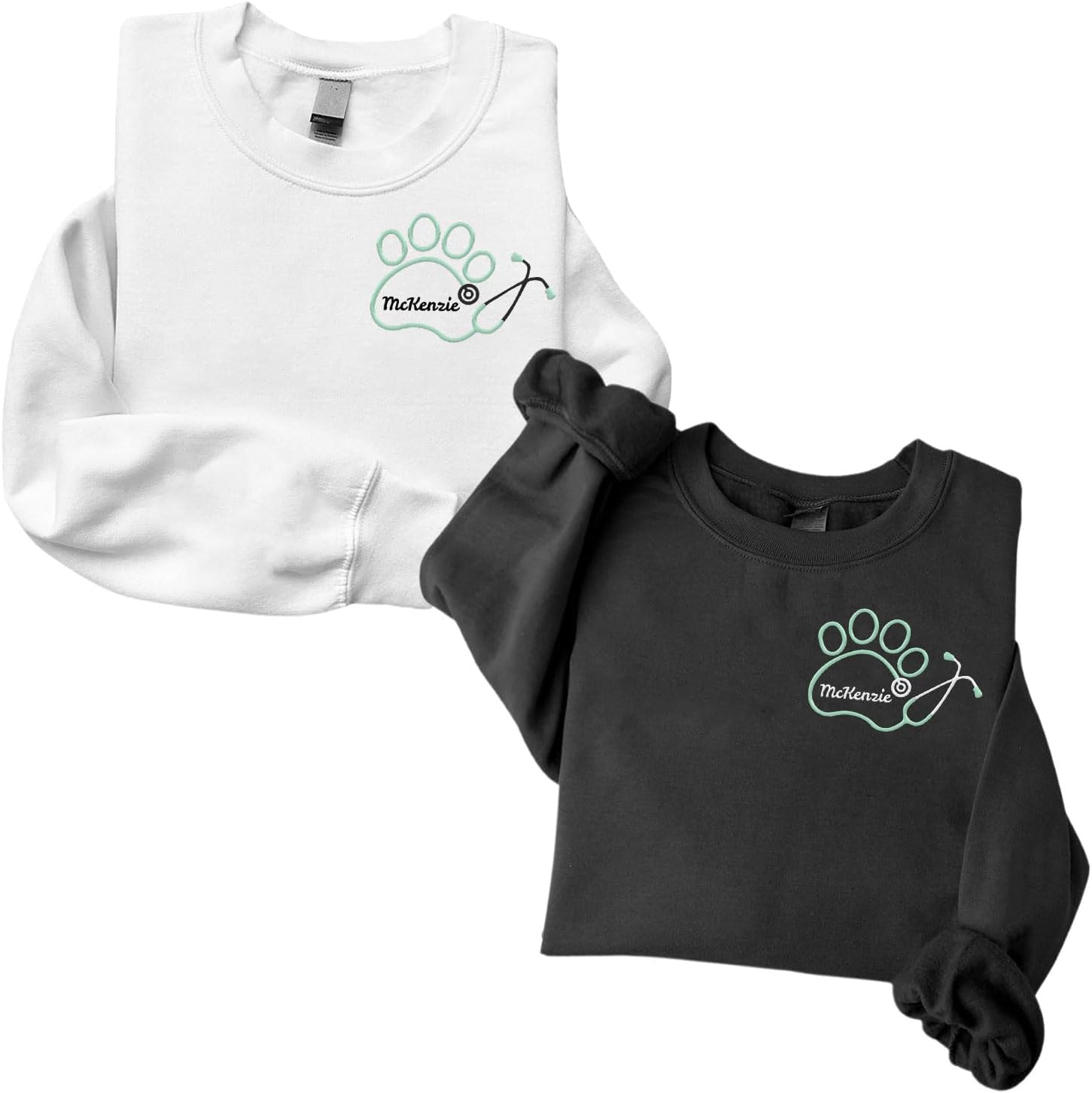 Personalized Veterinarian Embroidered Sweatshirt, Custom Vet Tech Shirt, Veterinary Technician Week Gifts, Veterinary Gifts