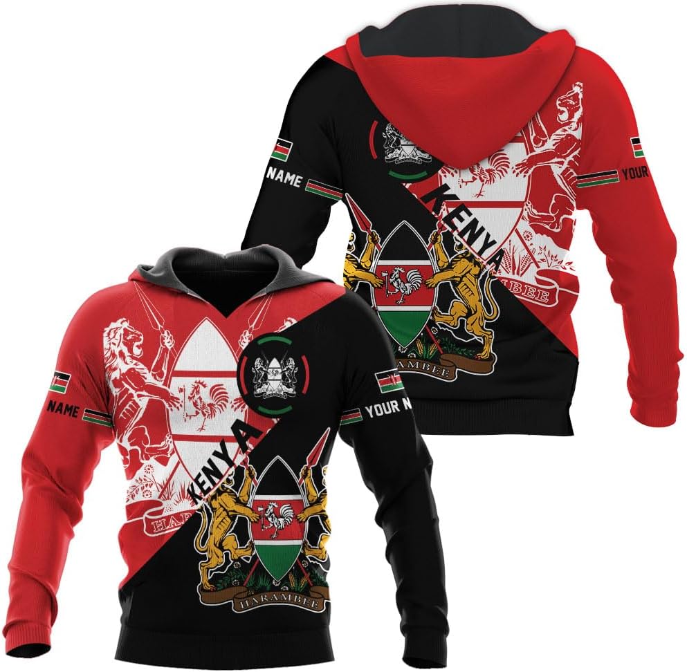 Personalized Kenya Flag 3D Shirts - Kenyan Pride Gift