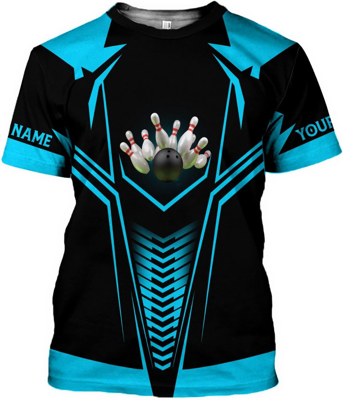 MoonArt Personalized Name Bowling Shirts for Men and Women 3D, Bowling Shirts for Team Bowling, Bowling Shirts Gift