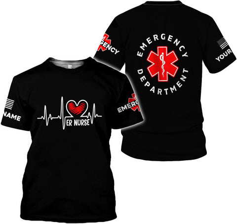 PAgree Custom ER Nurse Shirt - Women's Emergency Room Tshirt