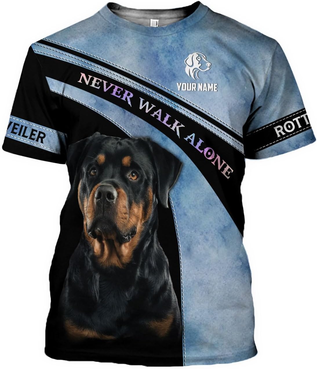 Personalized Rottweiler Dog 3D Hoodie, Custom Name Rottweiler Dog 3D T-Shirt, Sweatshirt, Hoodie Zip for Women, Mens